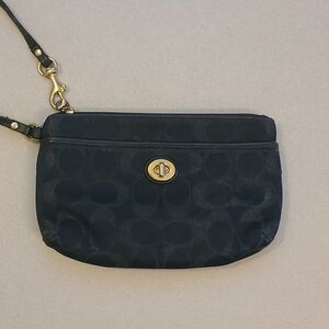 Navy Blue Coach Clutch